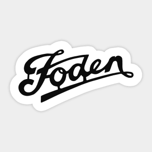 Vintage Foden truck emblem Sticker